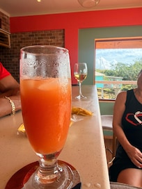 Drinks at the rooftop bar. What an awesome space. You have to try the Rum Punch.