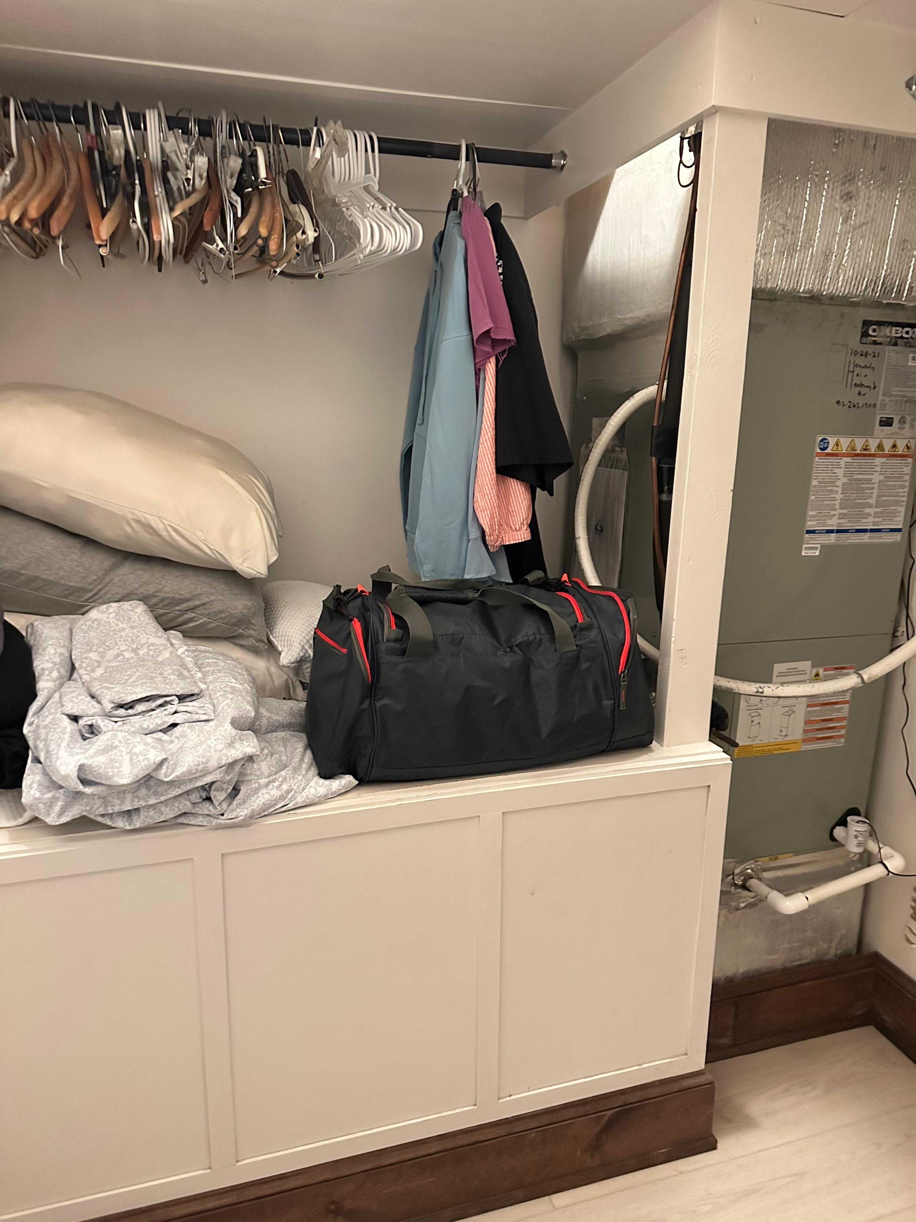 Their closet in the bedroom