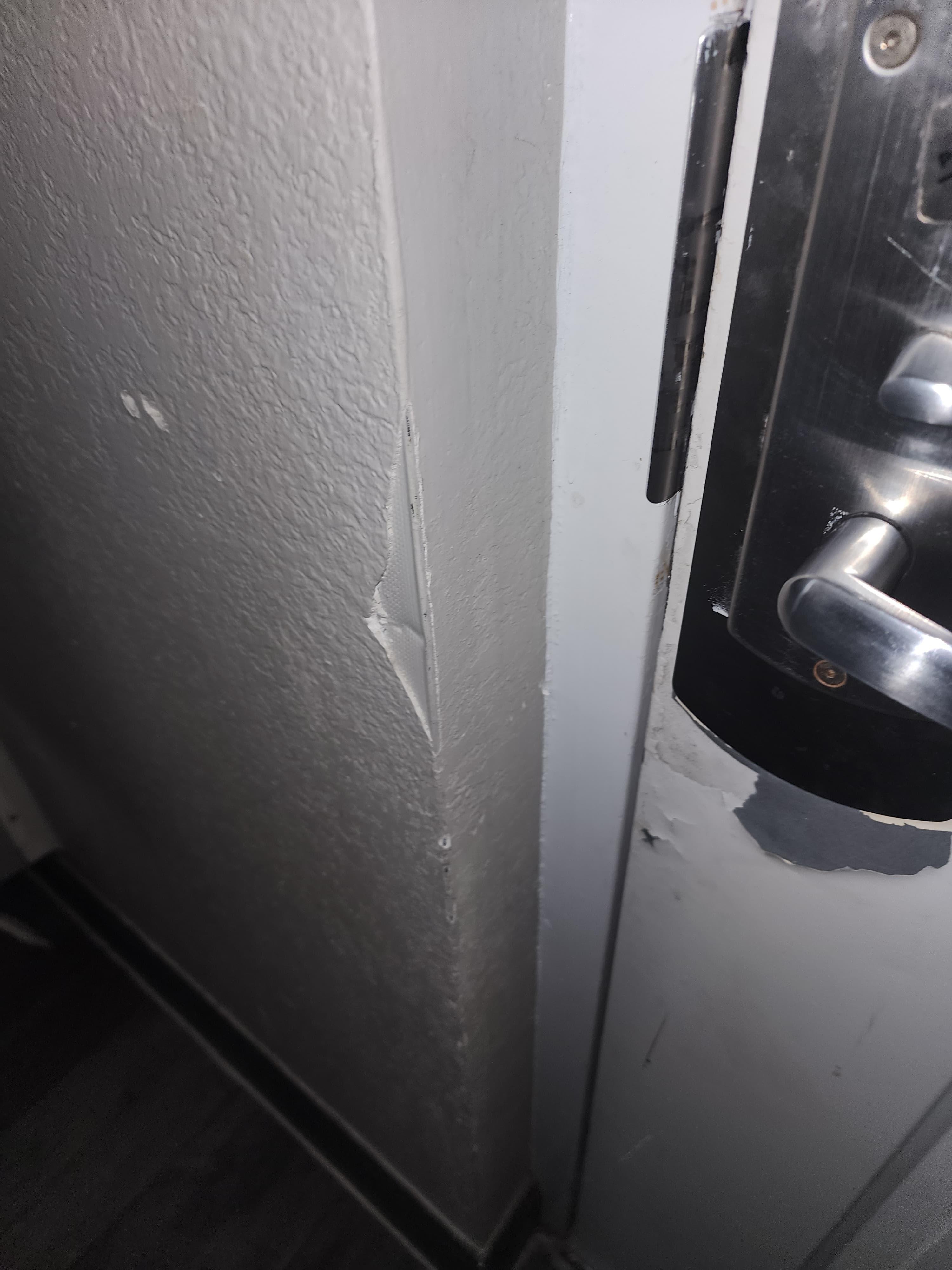 Damages to door