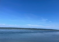 View from our room balcony. Can see the ocean for miles!