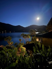 The moon over the bay