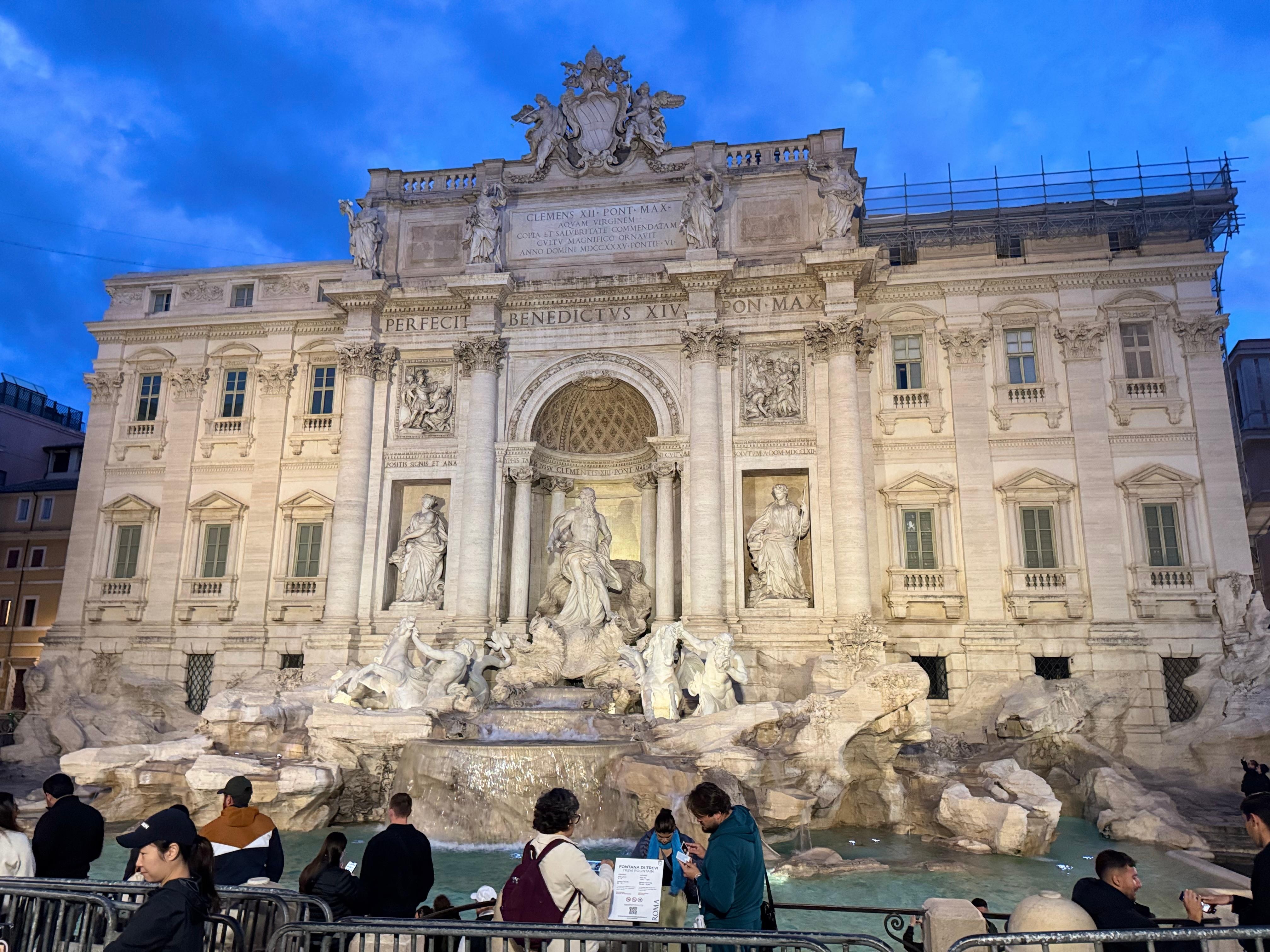 Trevi Fountain earlier morning (less crowds)