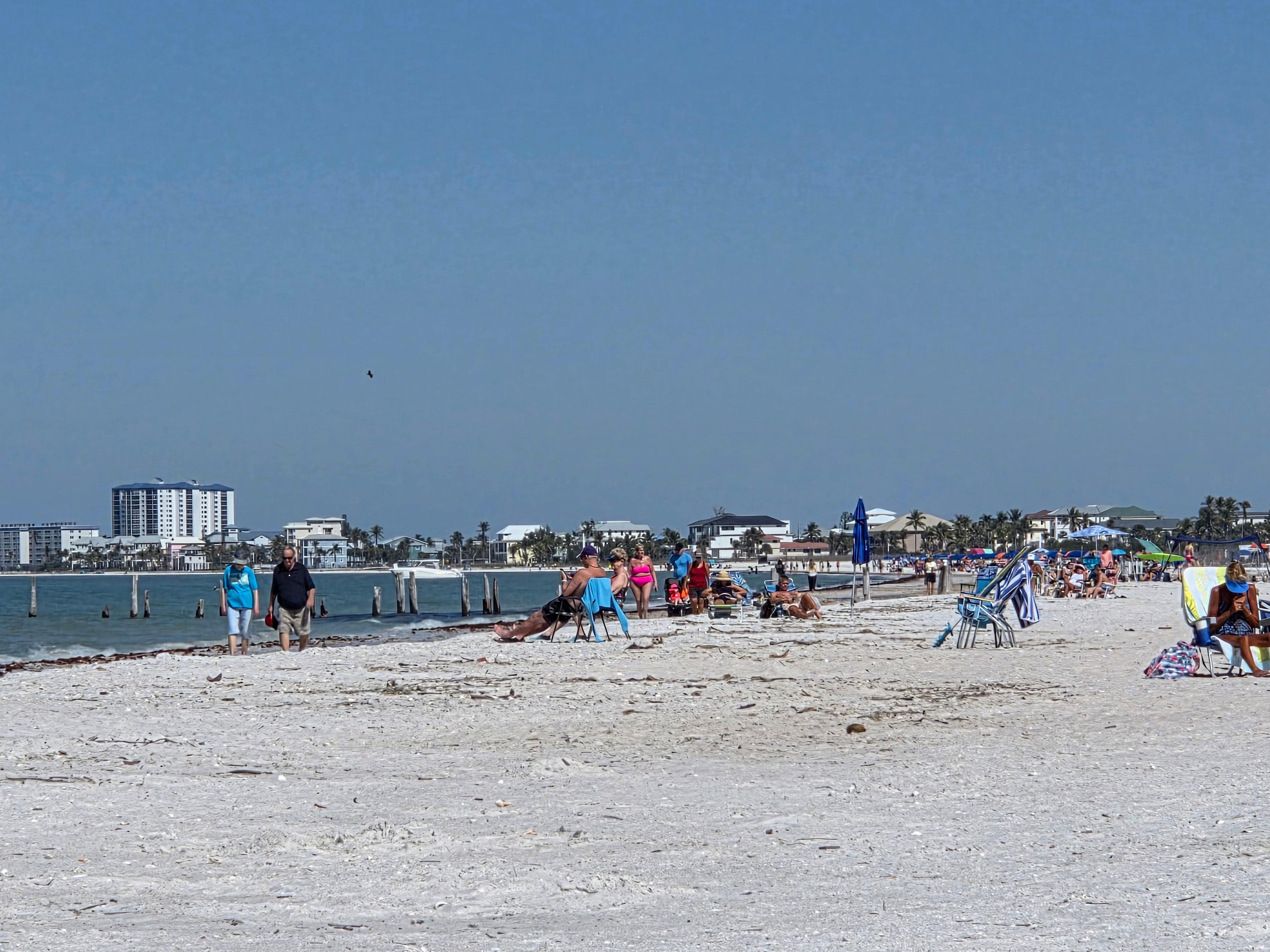 Beach directly behind 