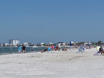 Beach directly behind