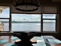The beautiful view from the dining room.
