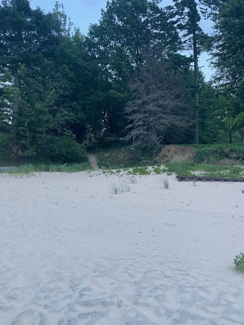 The most accesible of the two closest public access points to the beach from the house.