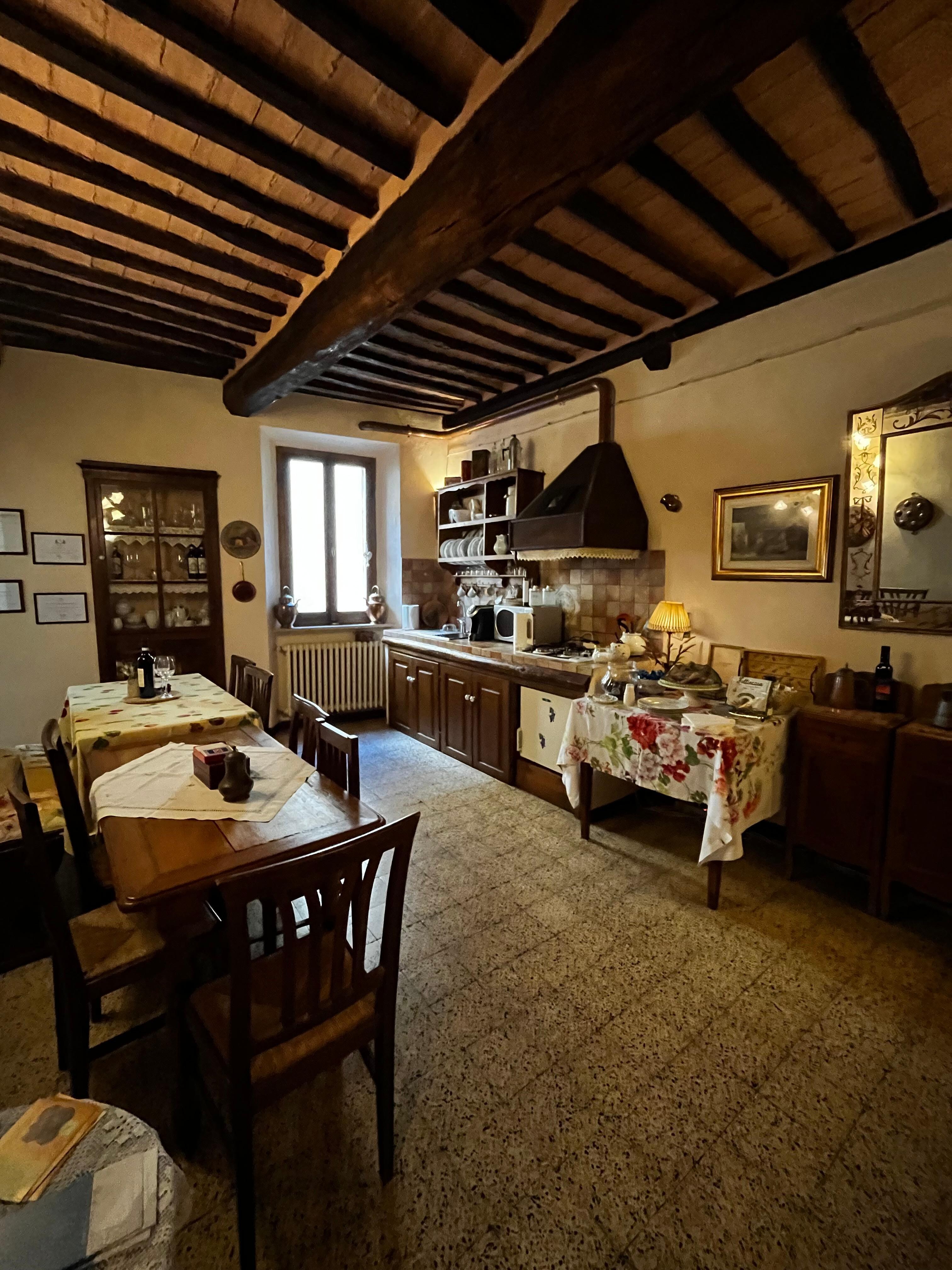 Communal kitchen with tea, coffee and biscuits
