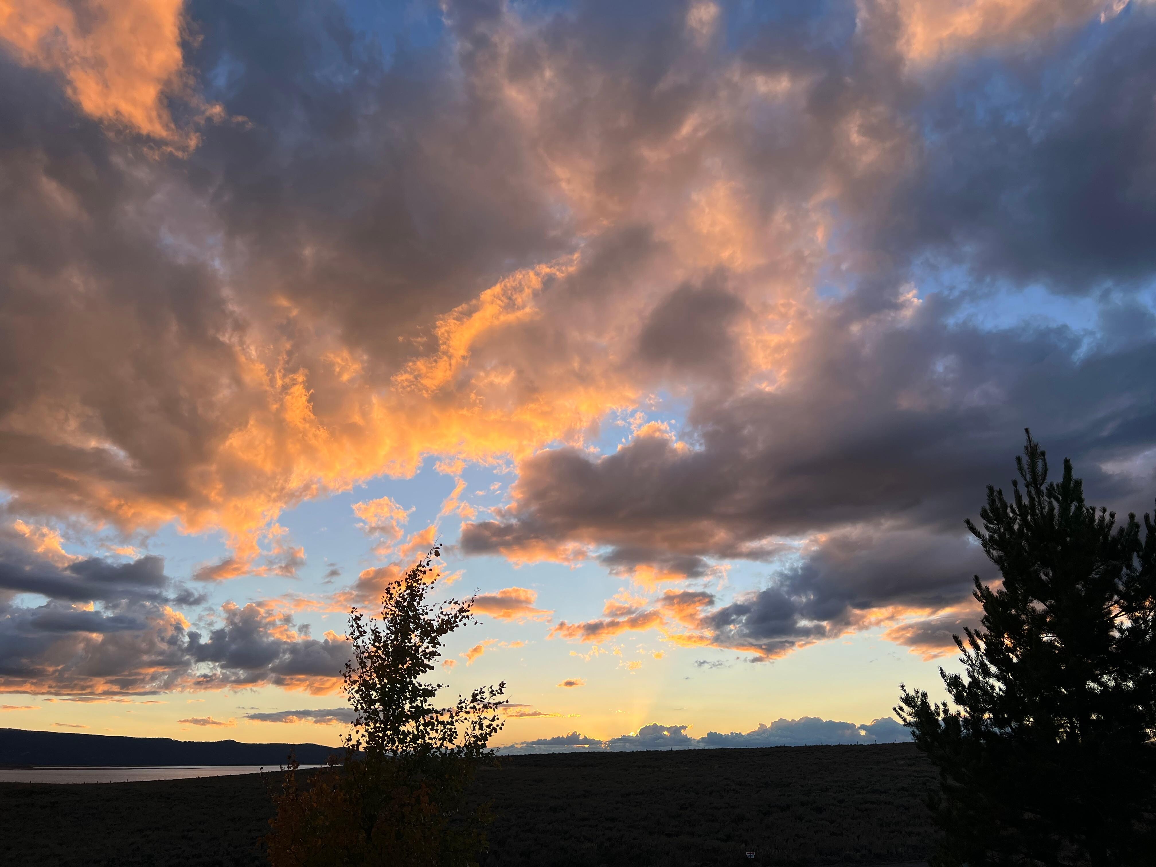 Sunset from the back porch