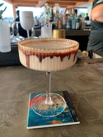 One of the fancy drinks at Club Margot