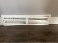 Air vent behind couch