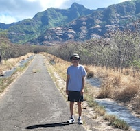 One of the beautiful hiking trails nearby--a real plus for those who like to walk!