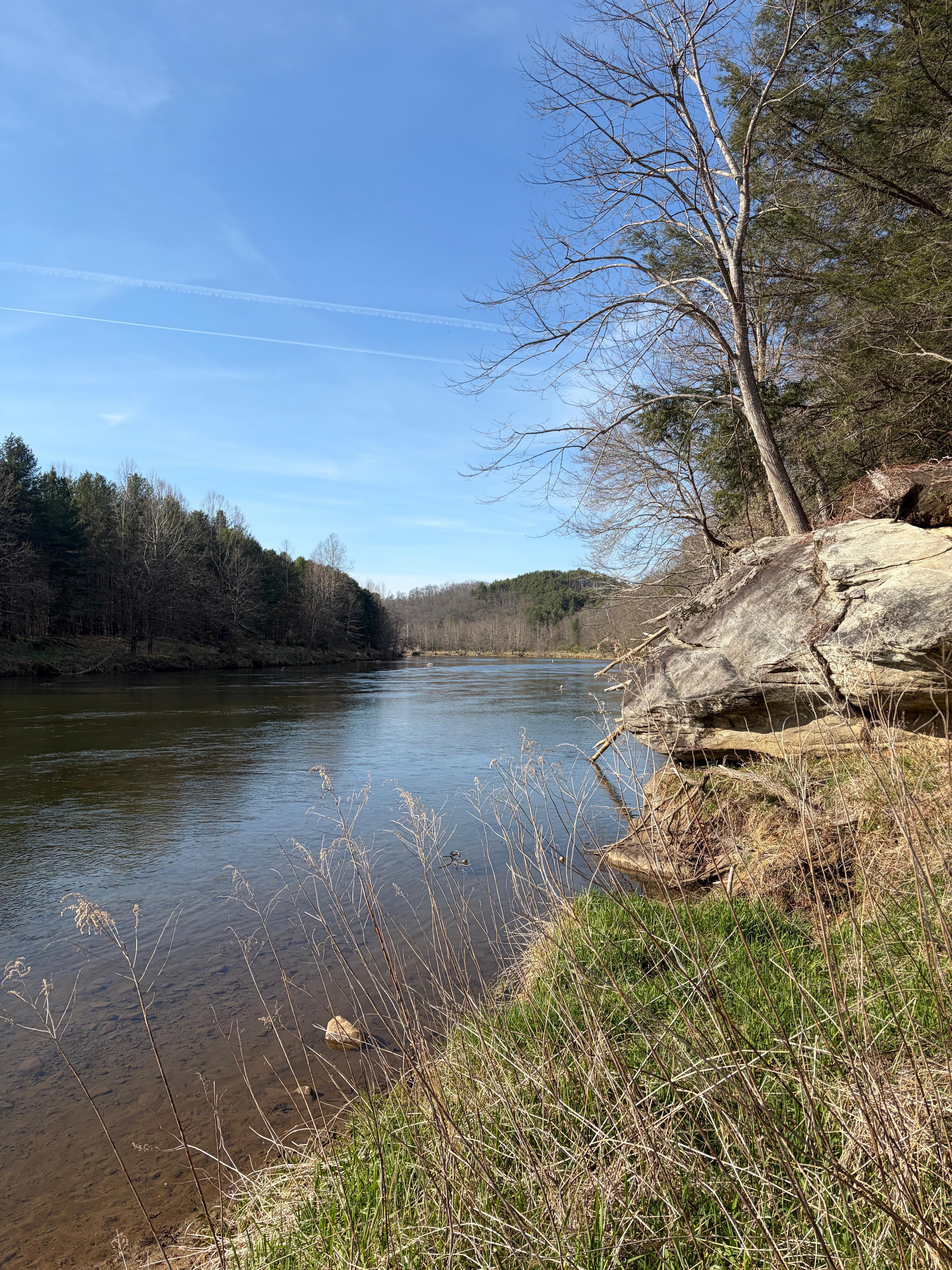 New River through the access in the neighborhood