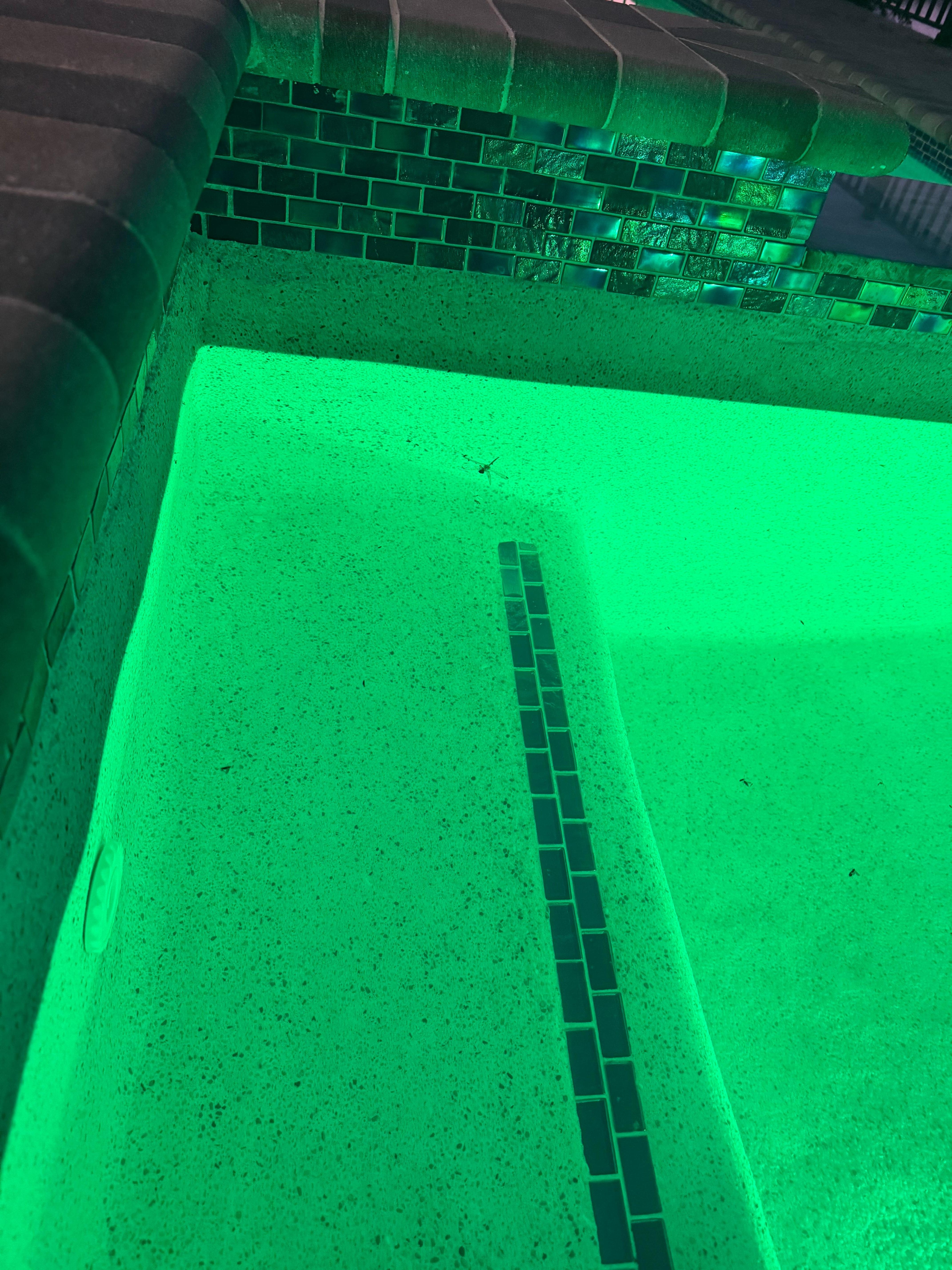 Hot tub half empty and in operable 