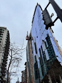 Our room was facing the elevator which is transporting workers who can see directly into your room. They were very polite and did not look into the room.