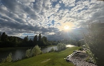 Sunrise view from porch