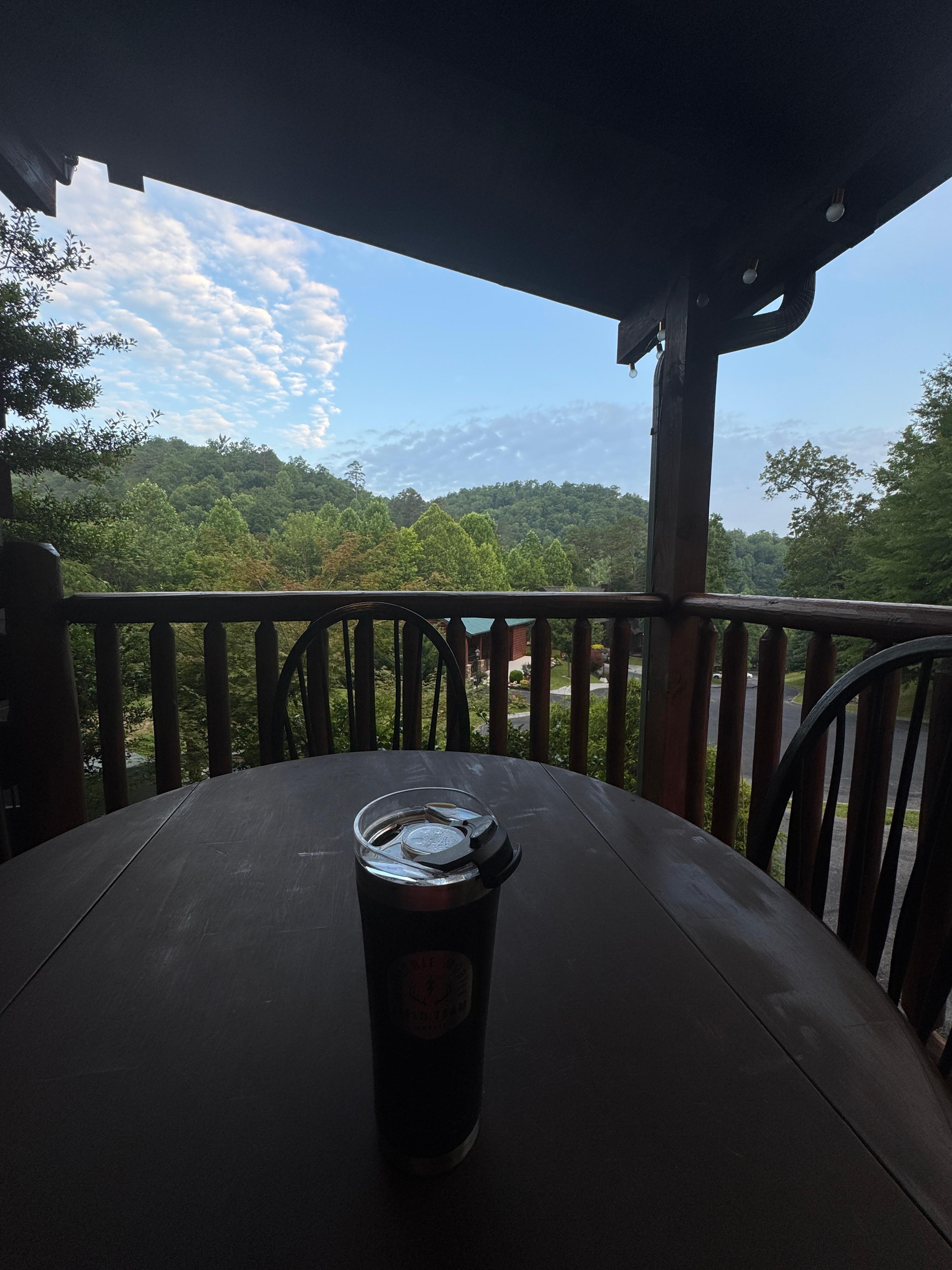Great view for my early morning coffee and devotional. 