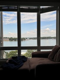 View from the master bedroom, chair fit myself and a 9 & 10 year old.