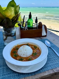 Fish curry for lunch.