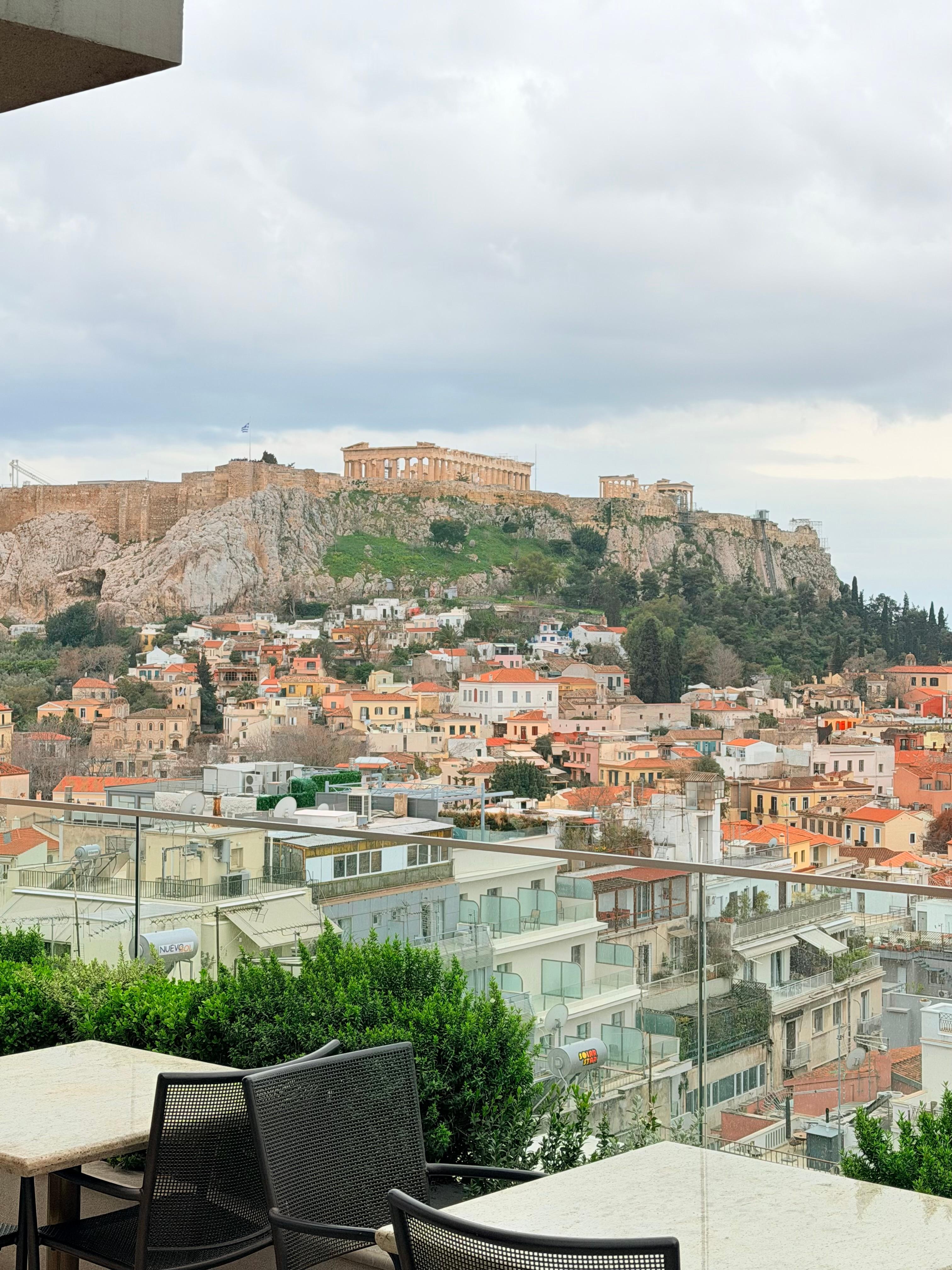 View from rooftop restaurant/breakfast buffet