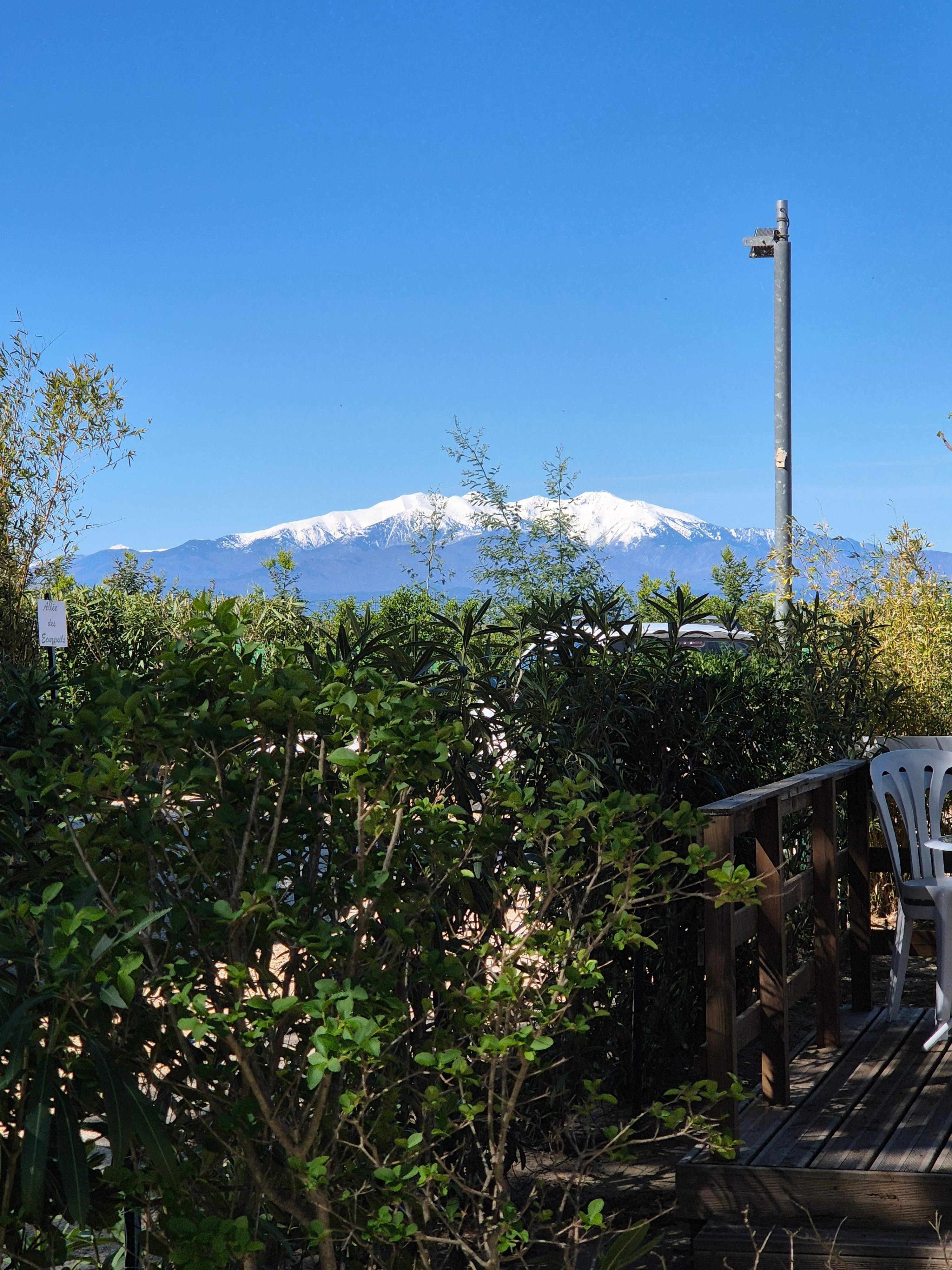 La vue depuis le mobile home 