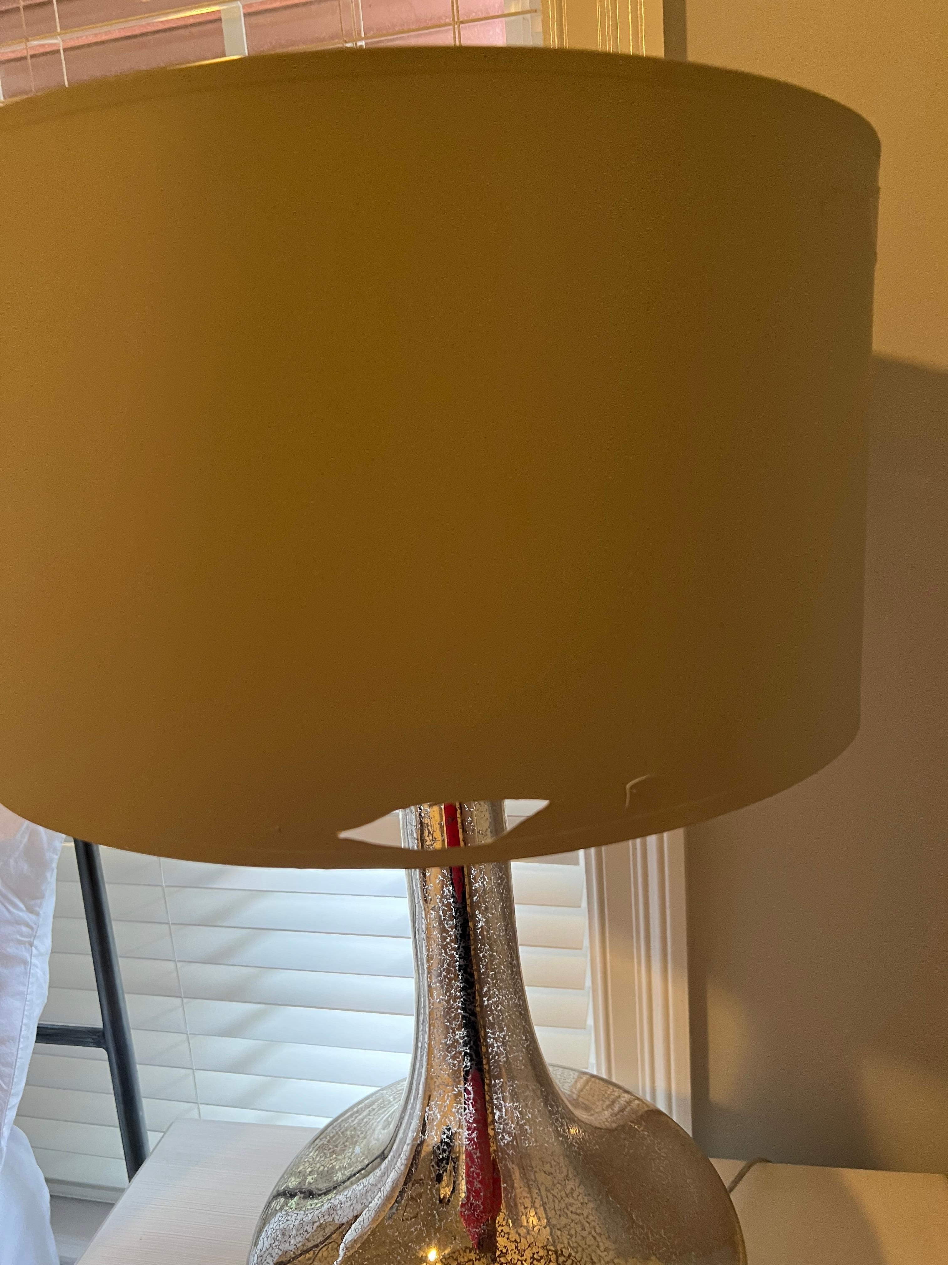 Lamp shade in bedroom