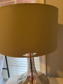 Lamp shade in bedroom