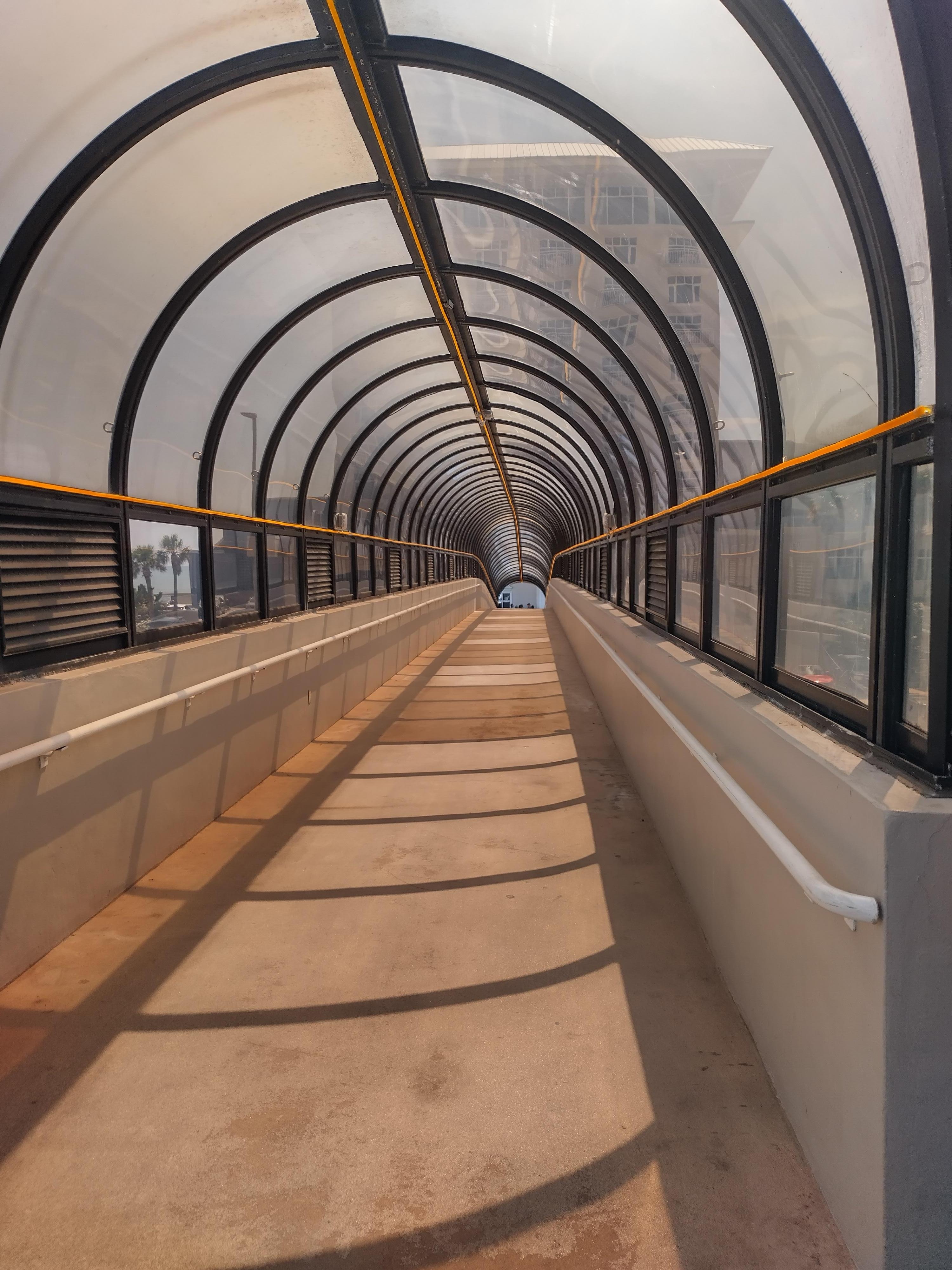 Walkway from parking lot