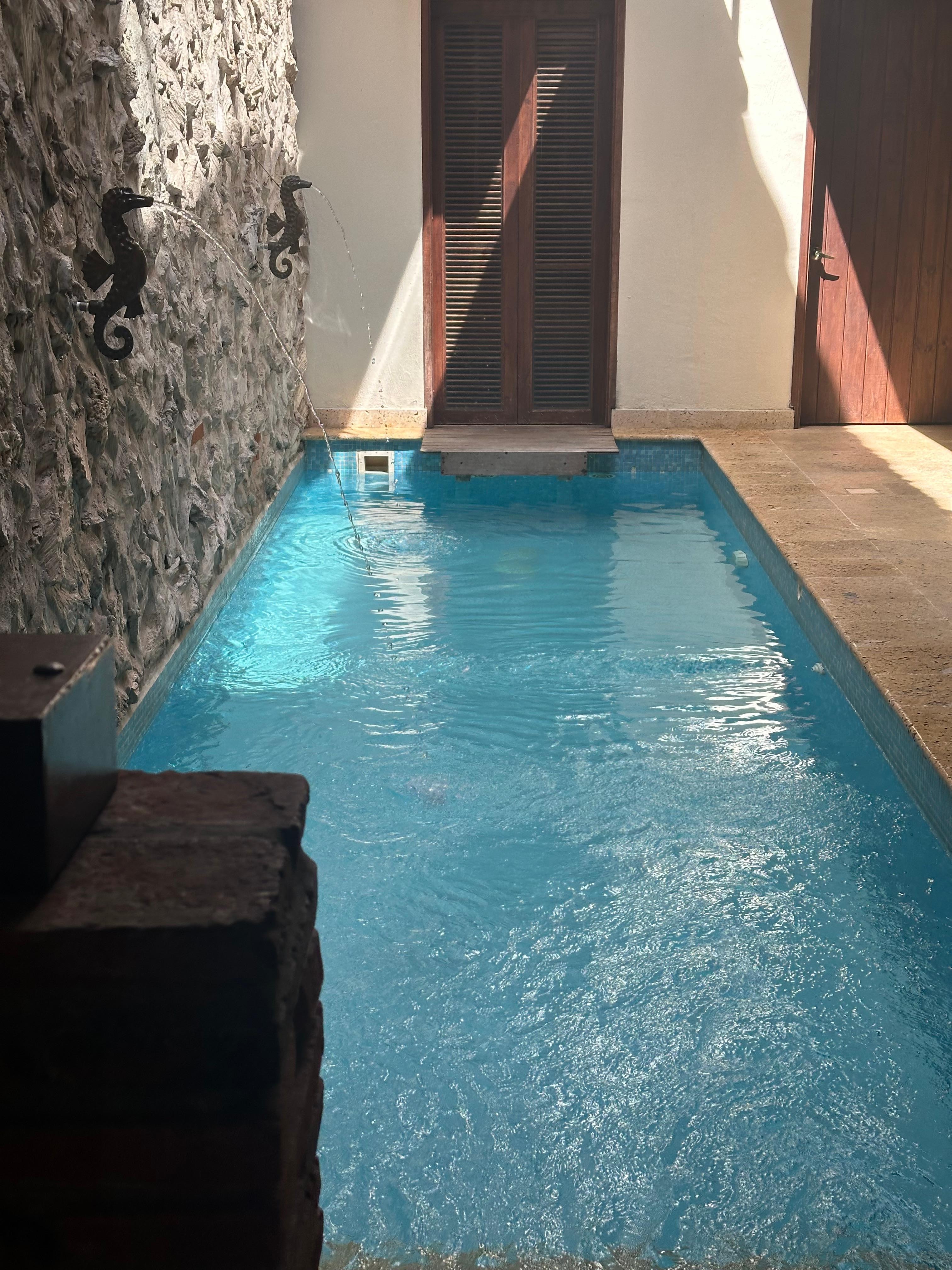 Inside pool in the common space