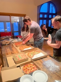 Dinner the day after the wedding .