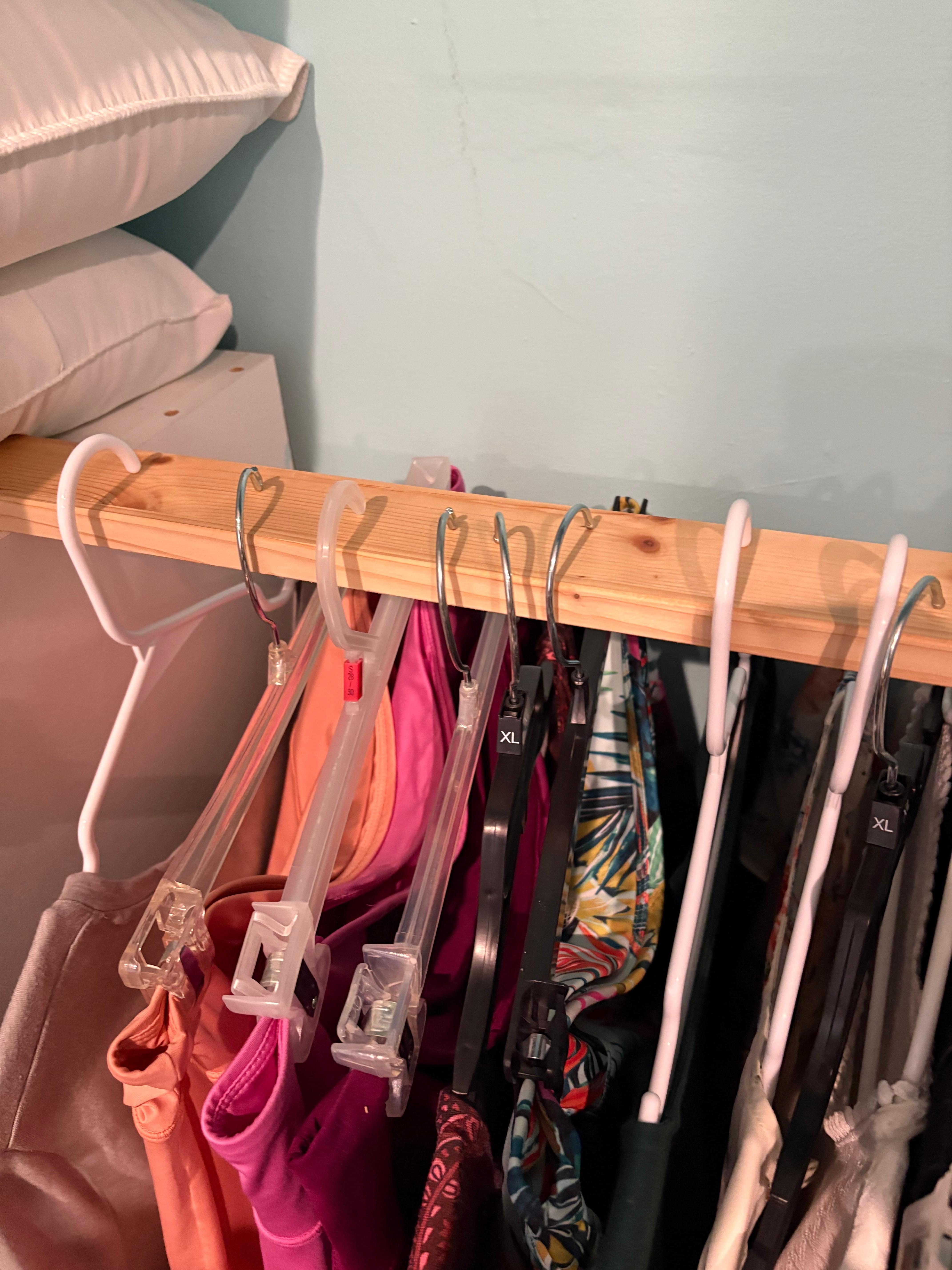 The "closet" in 2nd bedroom is waist high.
