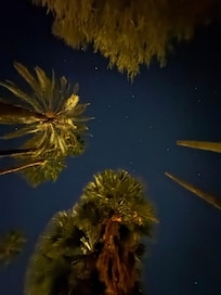 Loved staring up at the sky, looking at the stars, from the hot tub