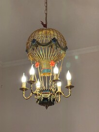 Hot air balloon light fixture.