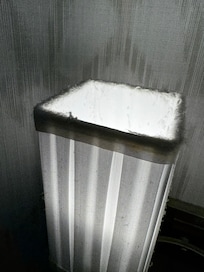 Bathroom lamps dusty