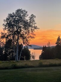 View from property at sunset