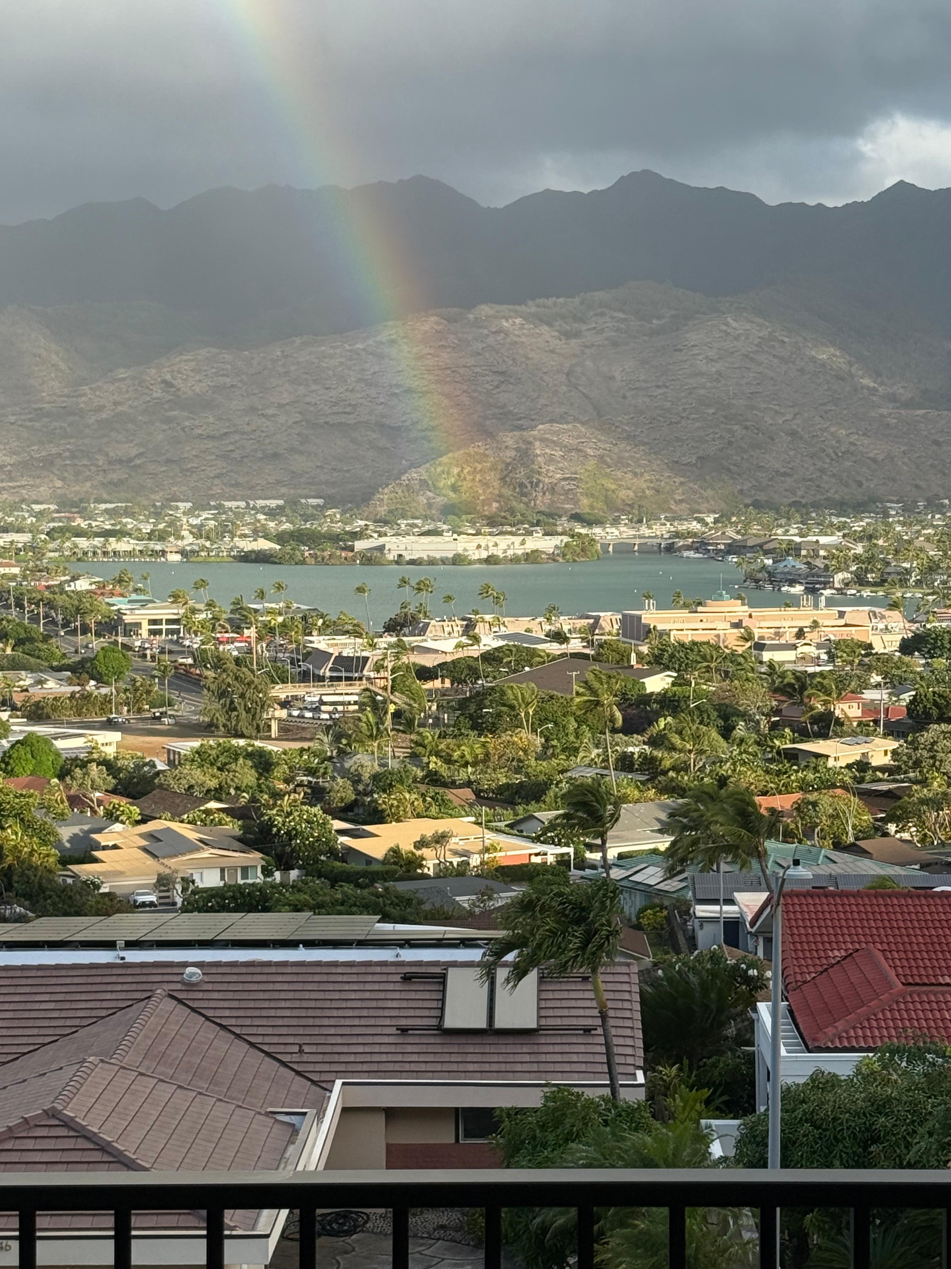Overlooking the balconies 