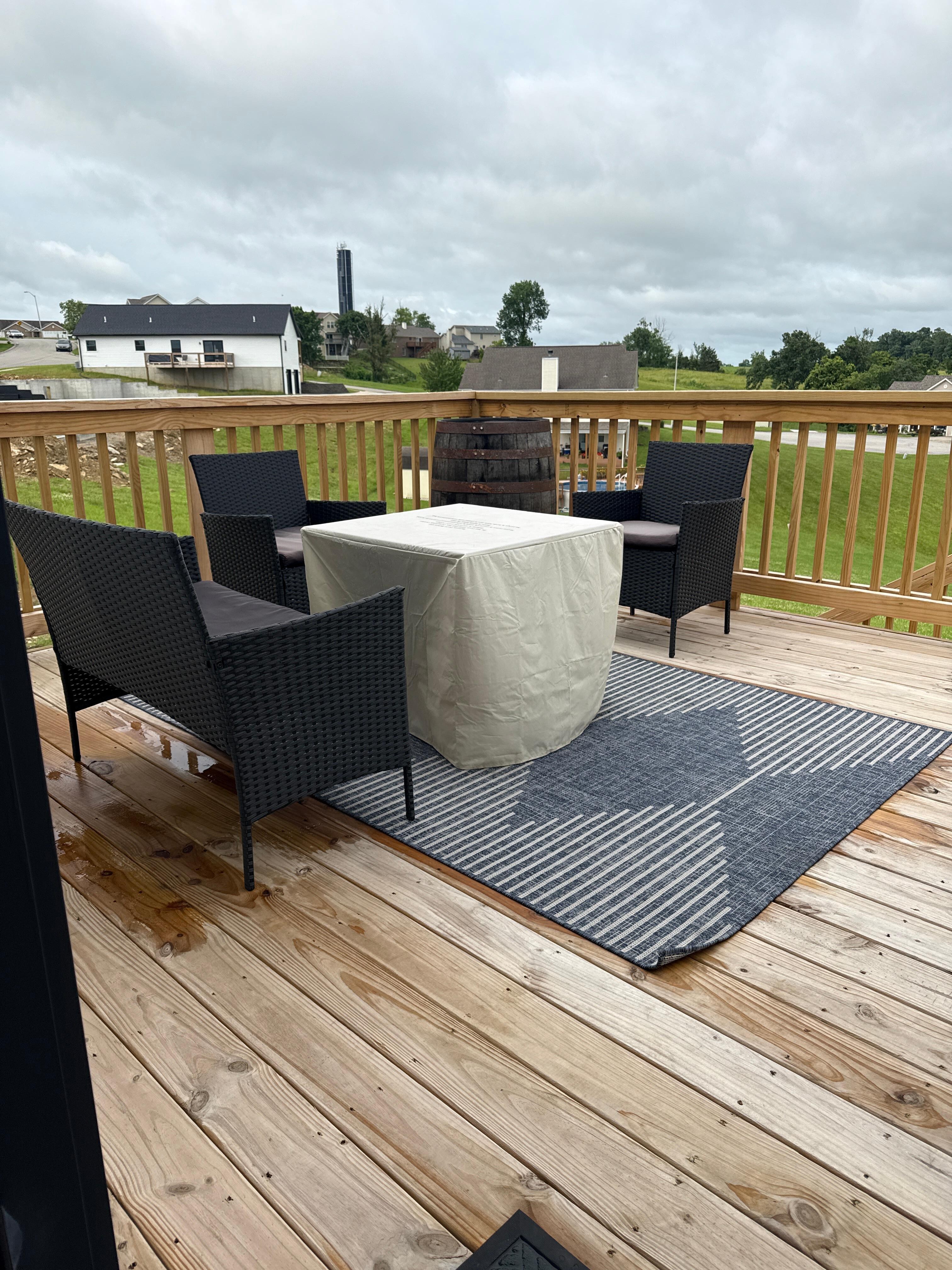 Great entertainment space on the deck to unwind and share great stories!