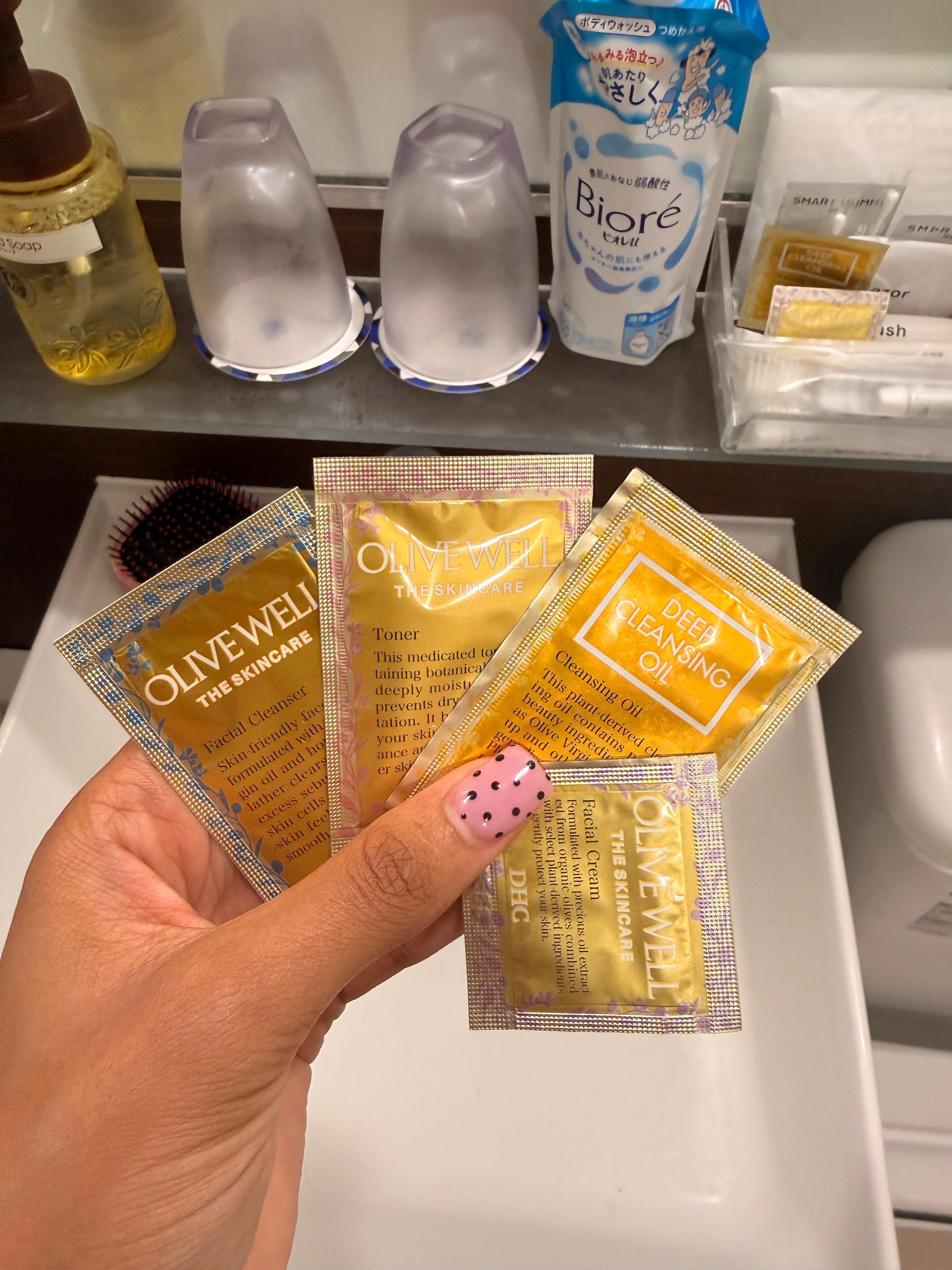 GREAT skin care included in stay