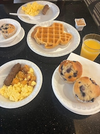 The waffle maker had a Texas shape. That was kinda cool.