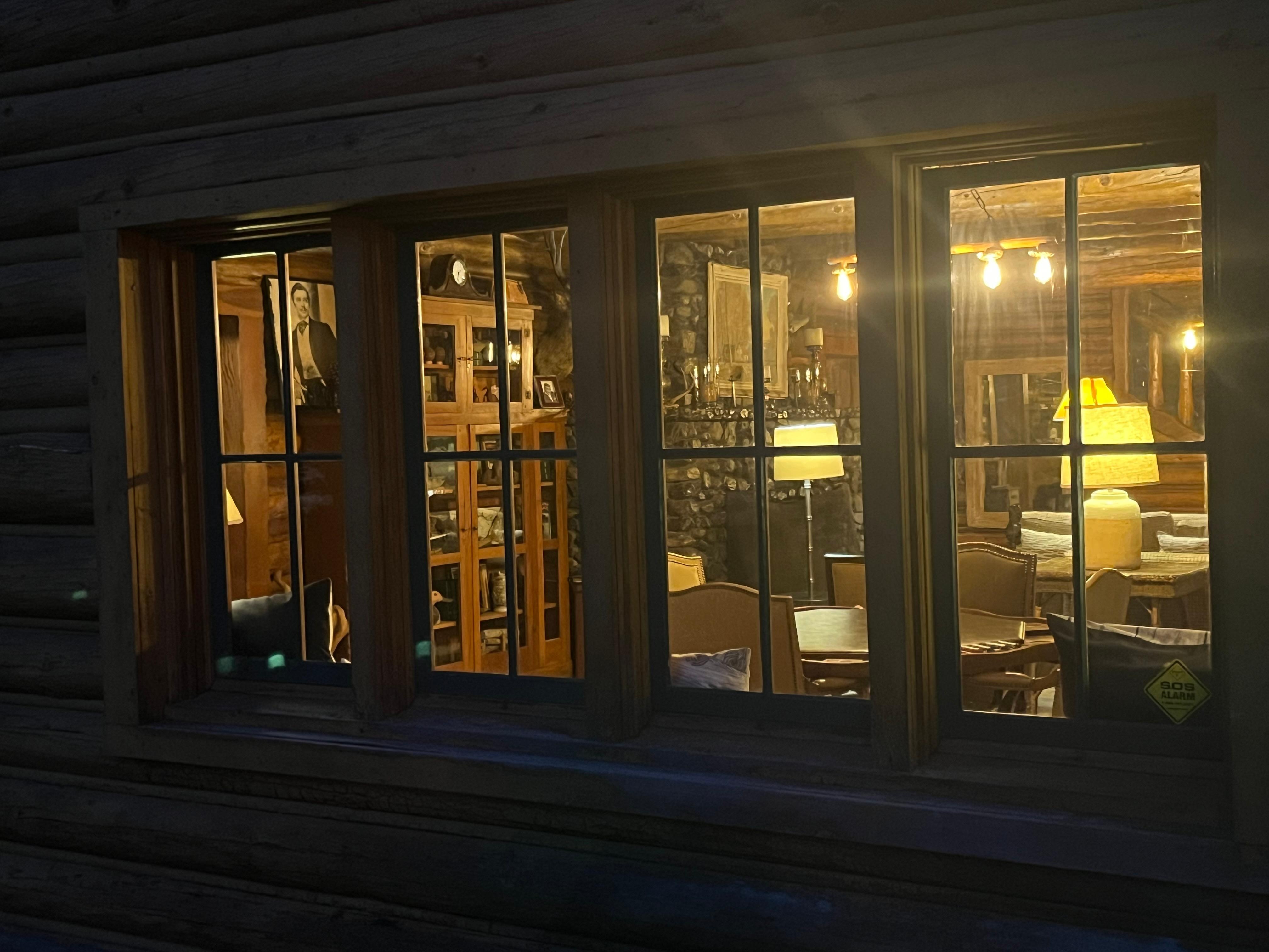 Looking in on the lodge