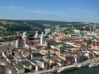 Ausblick von der Veste auf Passau