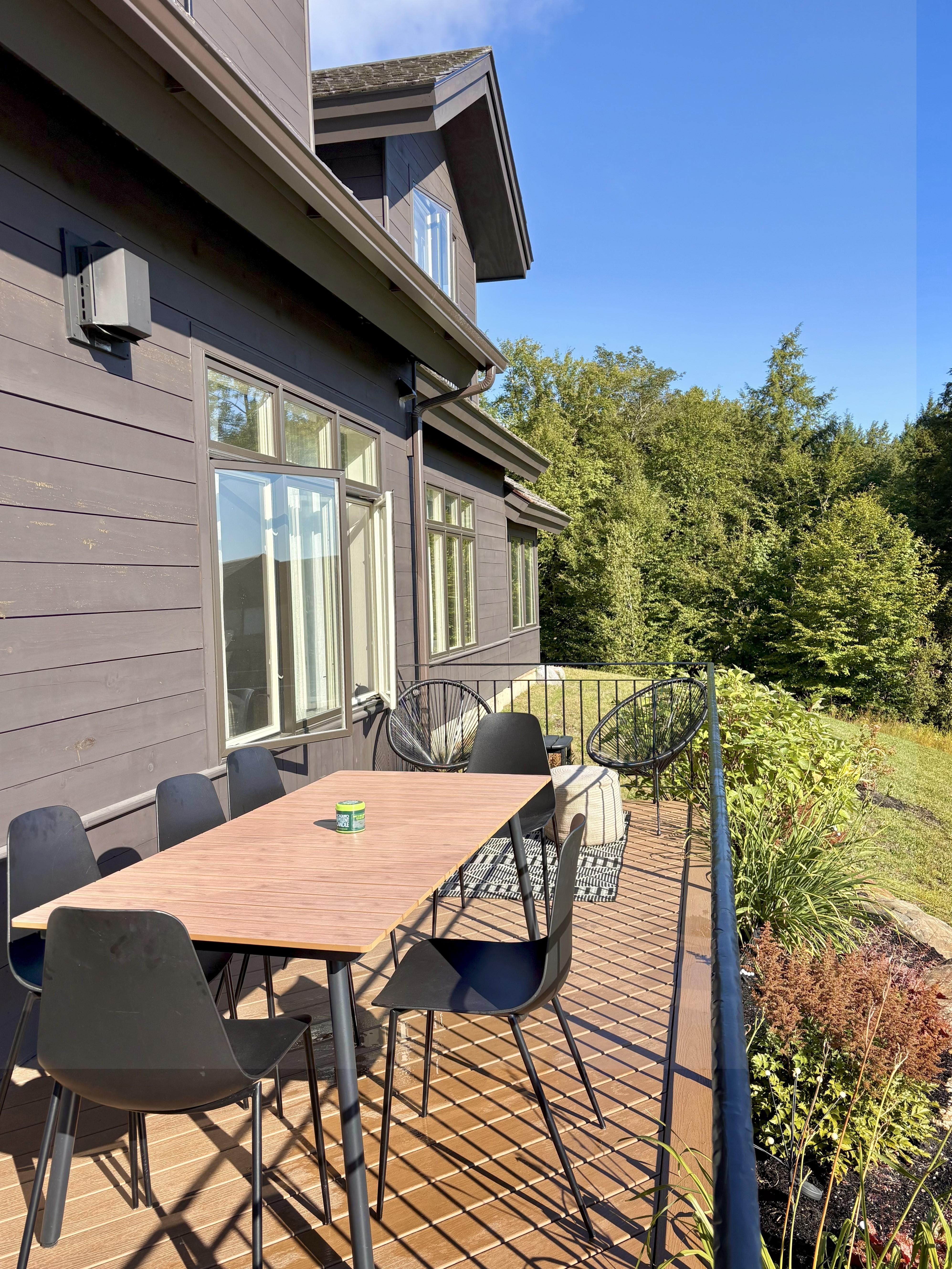 We loved the back porch