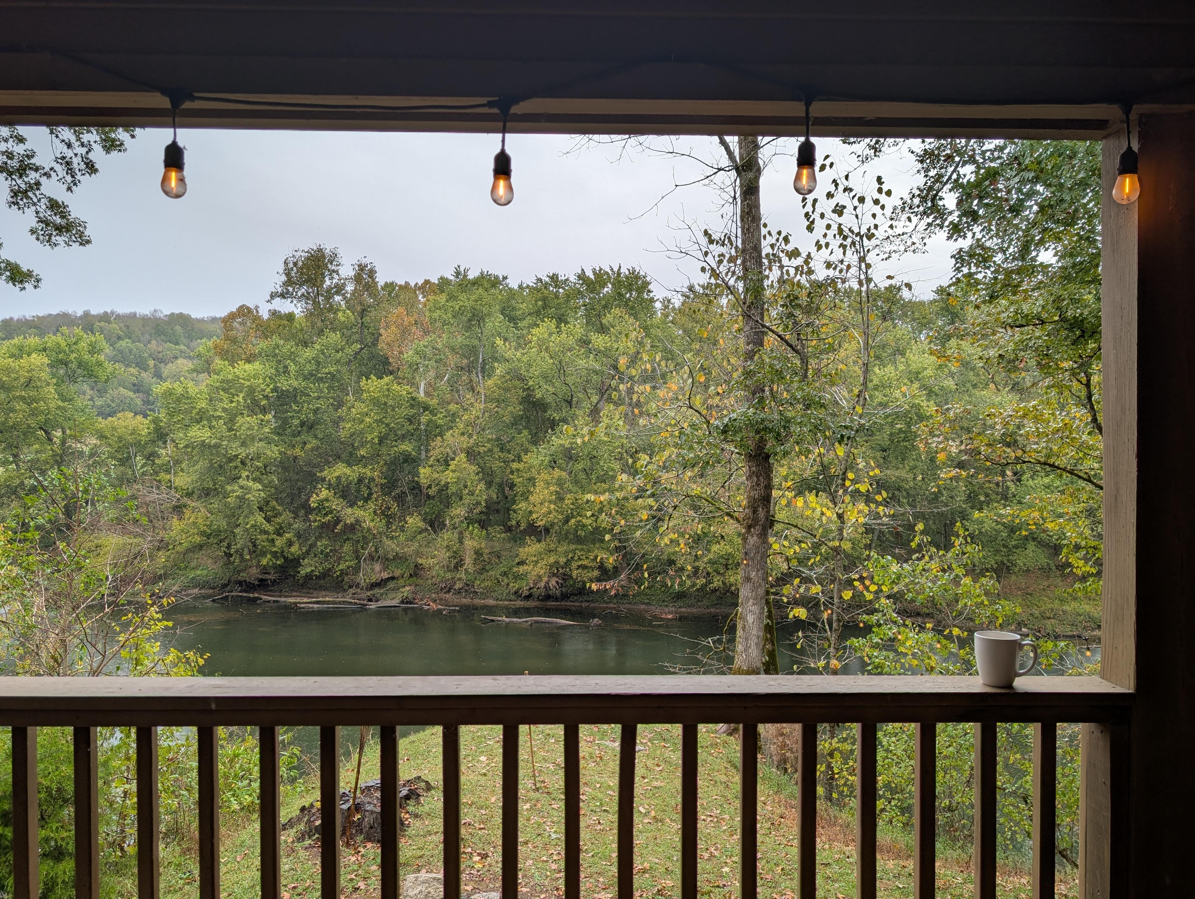 View from the back porch