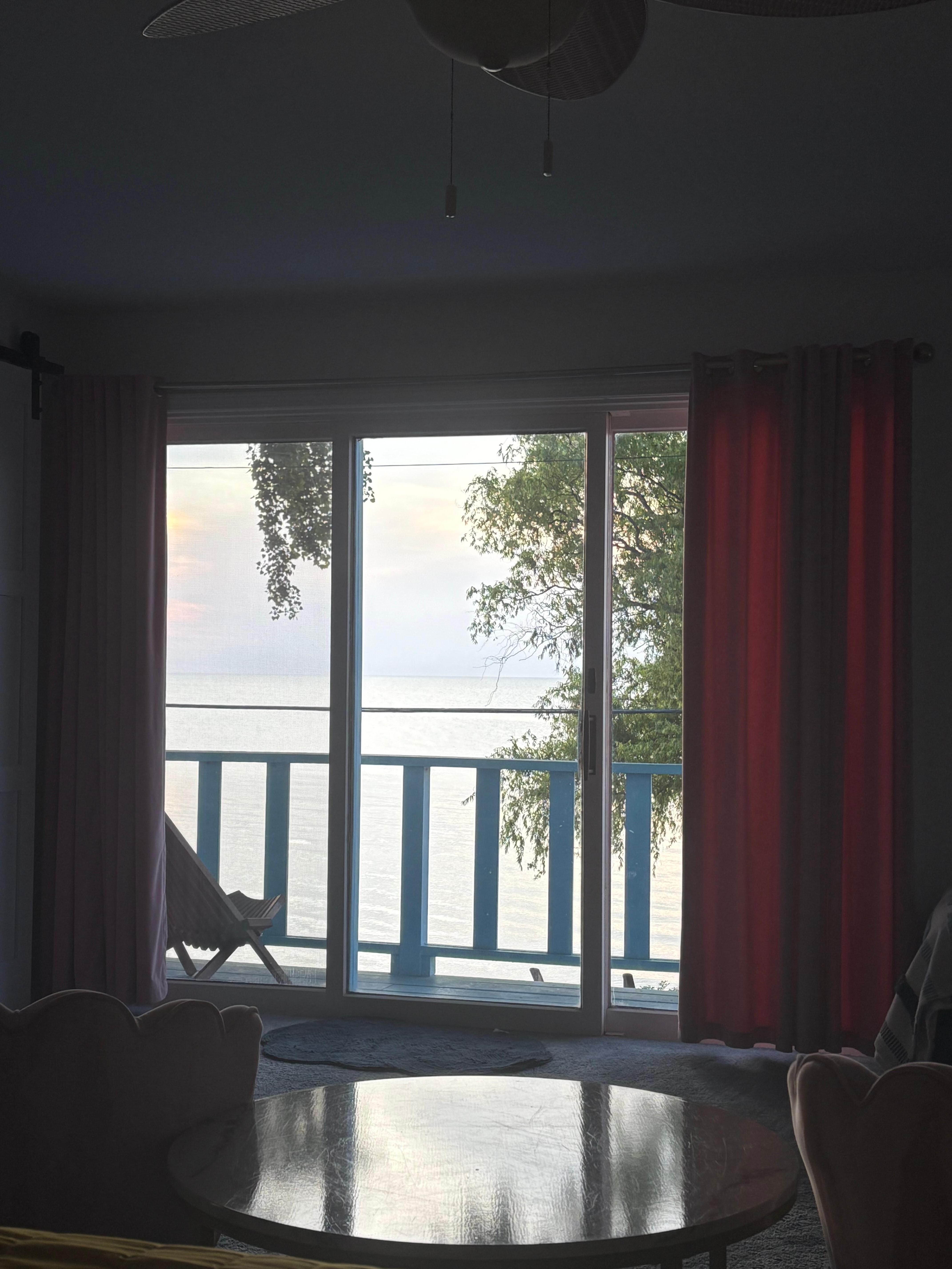 sunset view from upstairs bedroom