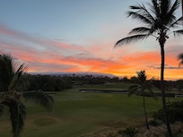 Sunset view from the balcony.