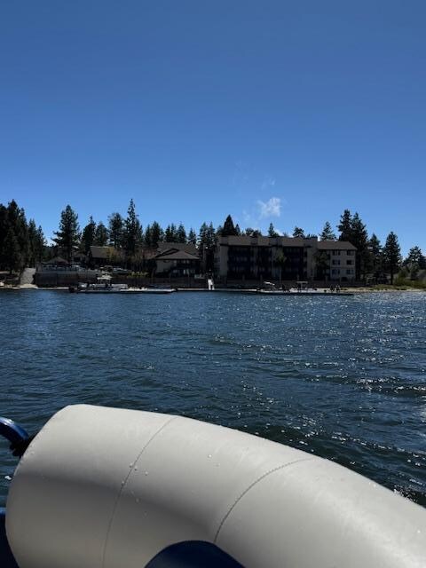 View of the Lodge from boat