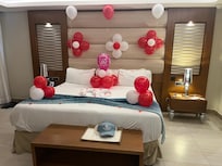 Surprise birthday decorations.