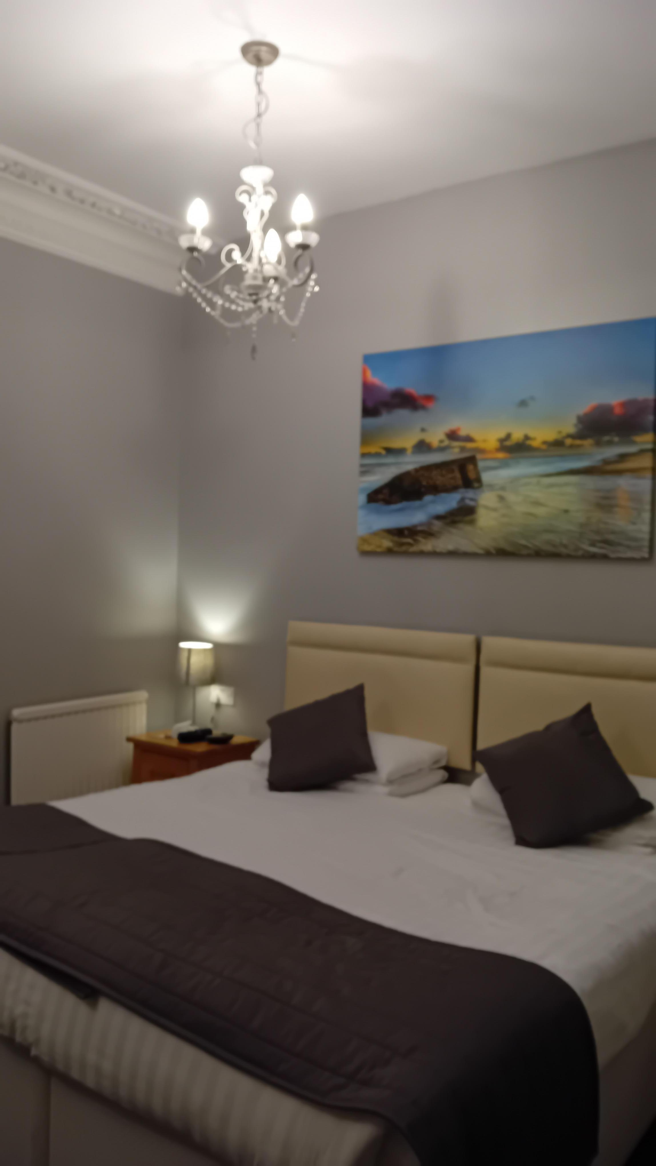 A relaxing bed to end the night.