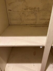 Evidence of undesired water damage.