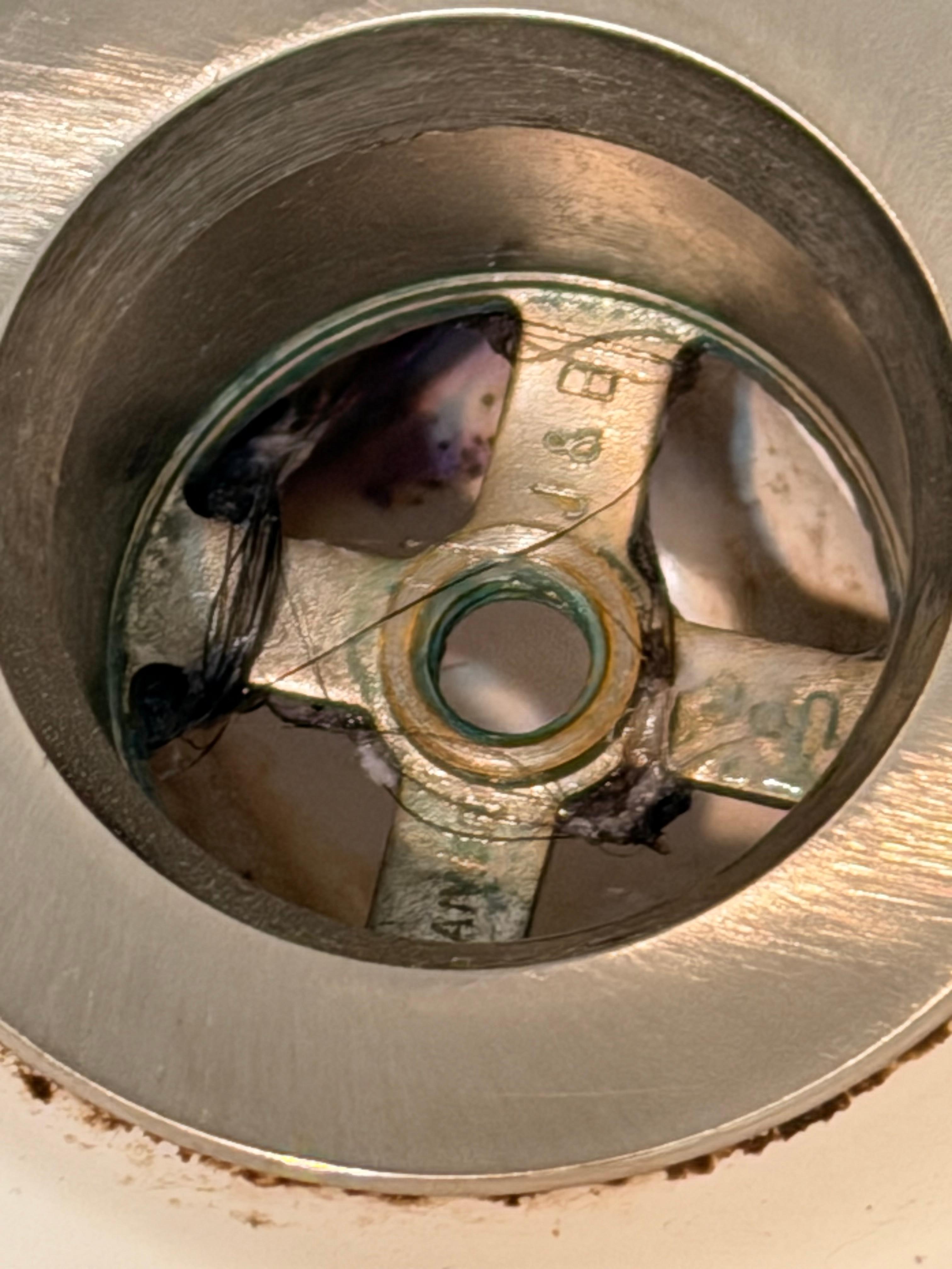 This was after I’d pulled a huge chunk of hair from the drain. 