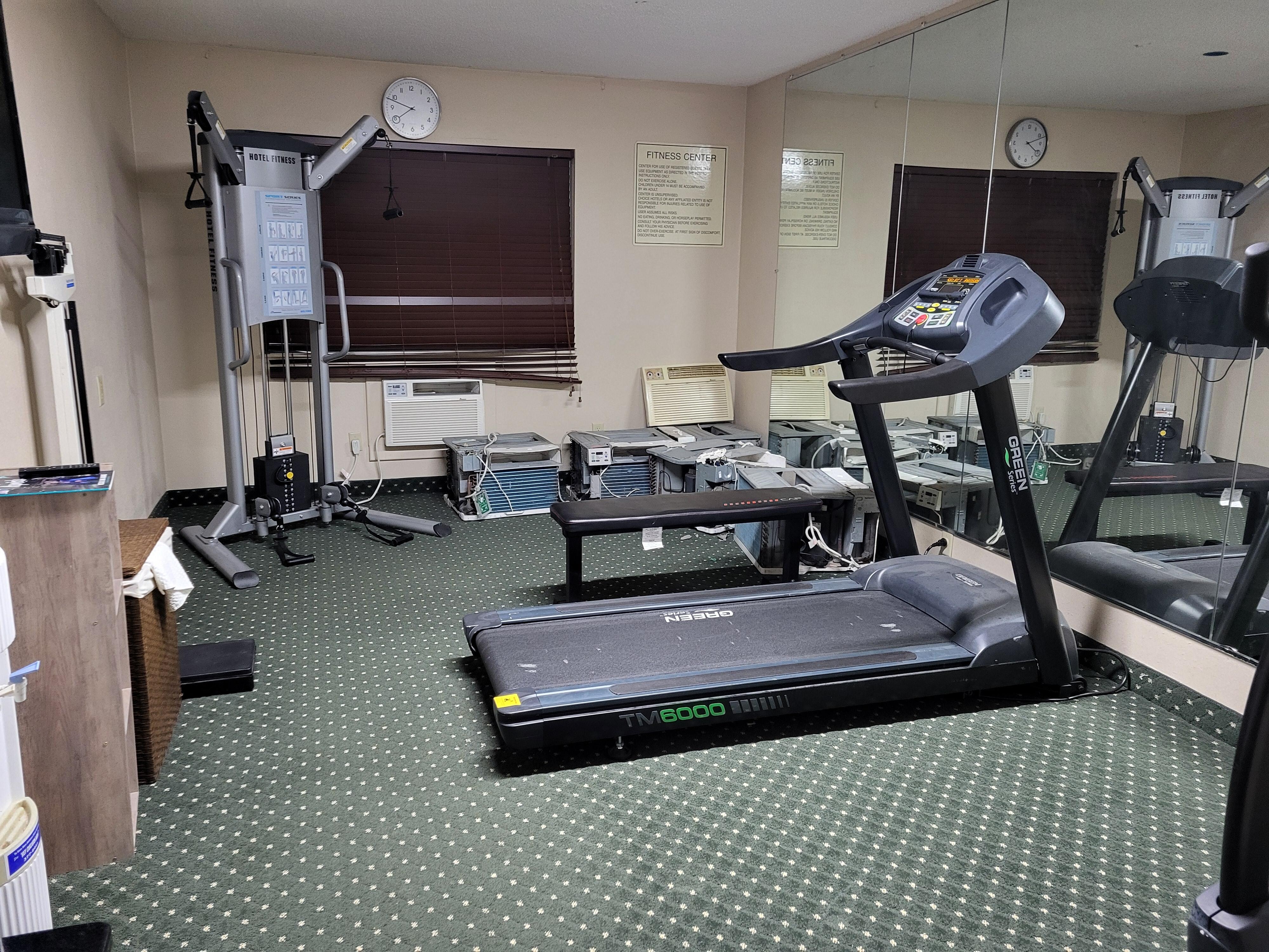 Fitness room.